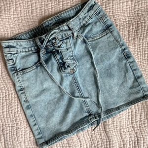 Denim Mini Skirt
